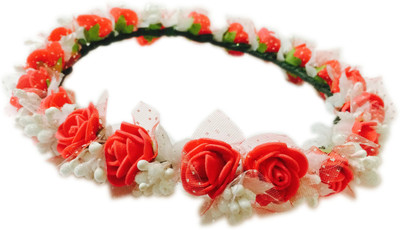 

Loops n knots Crown & Tiara(Red, White, Pack of 1)