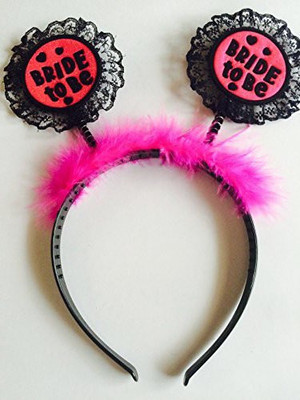 

Funcart Net Bride To Be Hair Band Crown & Tiara(Pink, Pack of 1)