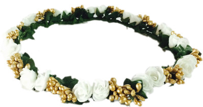 

Loops n knots Princess Flora Crown & Tiara(White, Silver, Gold, Pack of 1)