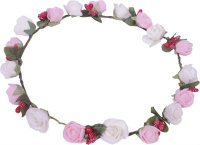 

Sanjog Crown & Tiara(Pink, White, Pack of 1)