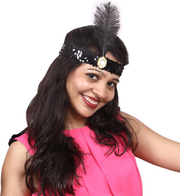 

Madcaps The Party Shop Red Indian Feather Headpiece Tiara(Red, Pack of 1)