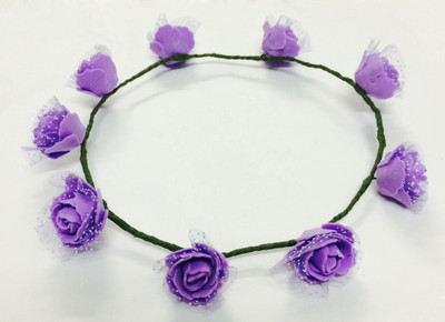 

Loops n knots Net Crown & Tiara(Purple, Pack of 1)