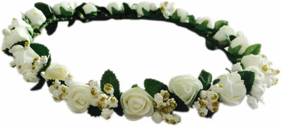 

Loops n knots Little Princss Crown & Tiara(White, Pack of 1)
