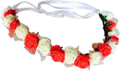 

Loops n knots Crown & Tiara(Red, White, Pack of 1)