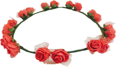 

Loops n knots Crown & Tiara(Red, Pack of 1)