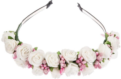 

Sanjog Crown & Tiara(White, Pink, Pack of 1)