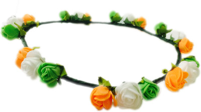 

Loops n knots Crown & Tiara(White, Orange, Green, Pack of 1)