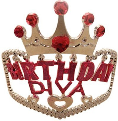 

Funcart Tiara(Red, Pack of 1)