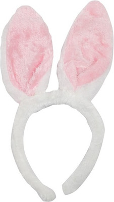 

Funcart White Bunny Ears Crown & Tiara(Pink, Pack of 1)