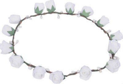

Sanjog Crown & Tiara(White, Pack of 1)