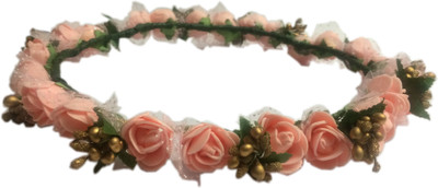 Loops n knots Crown & Tiara(Pink, Pack of 1)