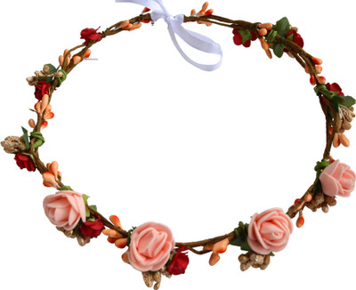 

Paperiva Crown & Tiara(Orange, Red, Beige, Pack of 1)
