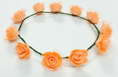 

Loops n knots Little Princess Tiara(Orange, Pack of 1)