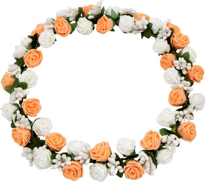 

Sanjog Crown & Tiara(Orange, White, Pack of 1)