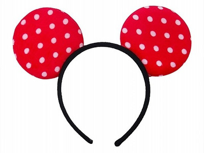 

Funcart Red Minnie Ears Headband Crown & Tiara(Red, Pack of 1)