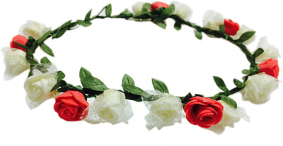 

Loops n knots Crown & Tiara(Red, White, Pack of 1)
