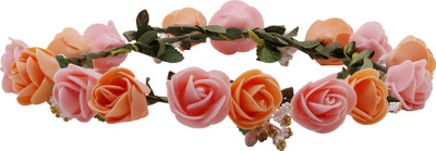 

Sanjog Crown & Tiara(Orange, Pink, Pack of 1)