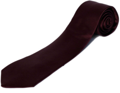 Blacksmithh Solid Men's Tie, Wine