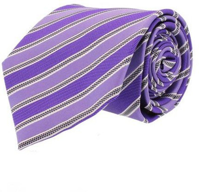 

Maesta MTIE123 Geometric Print Men's Tie, Purple