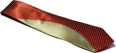 

Sakshi International Printed Men's Tie, Maroon and grey