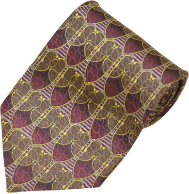 

Sakshi International Printed Men's Tie, Maroon
