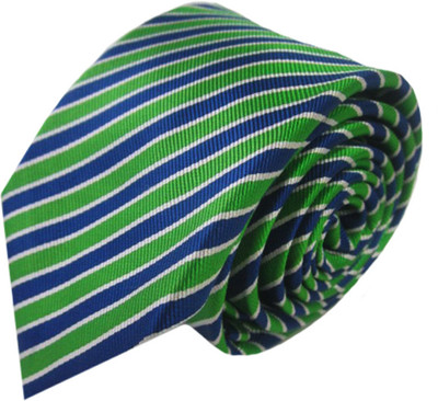 

Rossini Striped Men's Tie, Green
