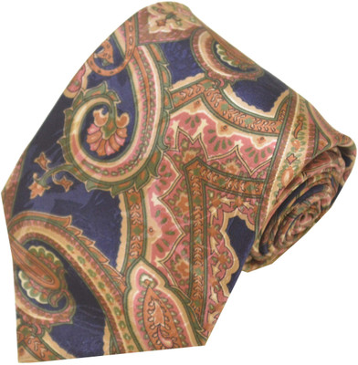

Sakshi International Printed Tie, Dark blue