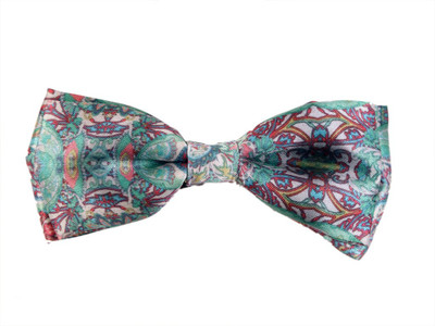 

Blacksmith Floral Greendesign Bow Floral Print Men's Tie, Green