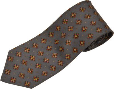 

Sakshi International Printed Men's Tie, Grey