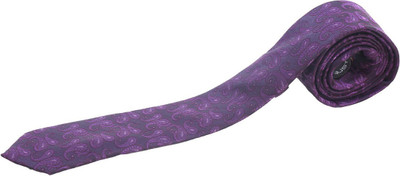 

Just Differ Floral Print Tie, Purple