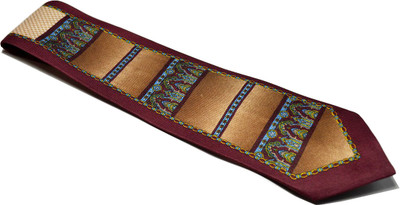 

Sakshi International Printed Men's Tie, Mauve and brown