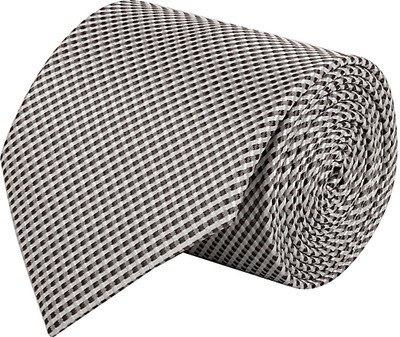 

CorpWed Contemporary Charm Embroidered Men's Tie, Brown;white
