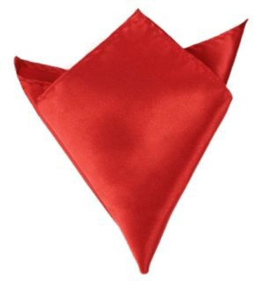 

Eccellente Solid Satin Pocket Square, Red