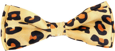 

Blacksmith Leopard Ochredesign Bow Animal Print Men's Tie, Beige