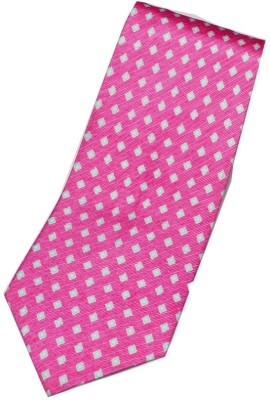 

Sakshi International Geometric Print Men's Tie, Pink