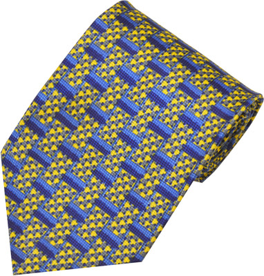 

Sakshi International Premium Ties Printed Men's Tie, Yellow