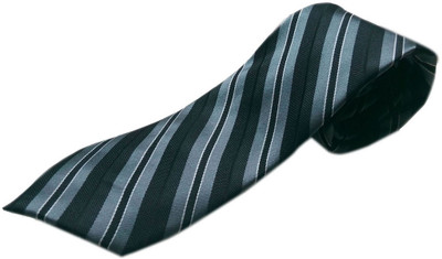 

Blacksmithh Striped Men's Tie, Black;grey