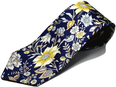 

Sakshi International Floral Print Men's Tie, Blue