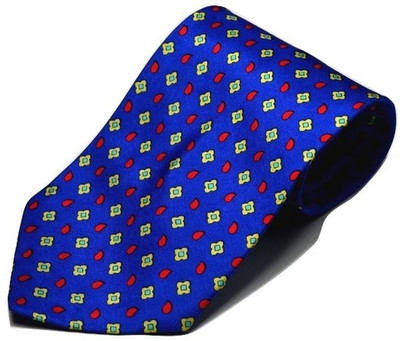 

Sakshi International Printed Men's Tie, Light blue