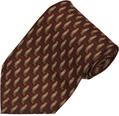 

Sakshi International Printed Men's Tie, Maroon