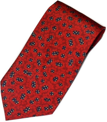 

Sakshi International Printed Men's Tie, Red