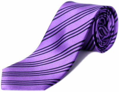 

Blacksmith Striped Men's Tie, Purple