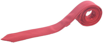 

Just Differ Checkered Tie, Red