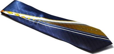 

Sakshi International Printed Men's Tie, Blue