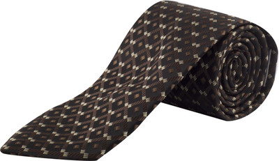 

Right Track Checkered Men's Tie, Brown