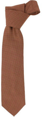 

Maesta Roma Necktie Checkered Men's Tie, Brown