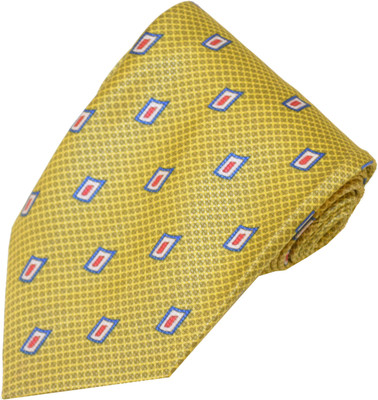 

Sakshi International Printed Men's Tie, Yellow