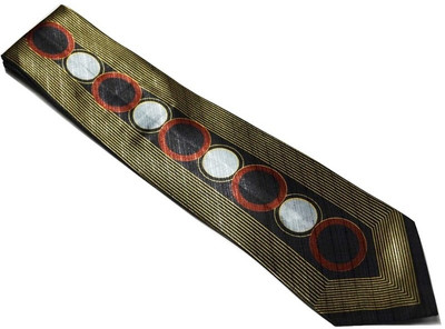 

Sakshi International Printed Men's Tie, Black