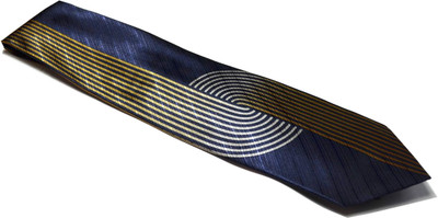 

Sakshi International Printed Men's Tie, Dark blue
