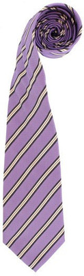 

Maesta MTIE123 Geometric Print Men's Tie, Purple